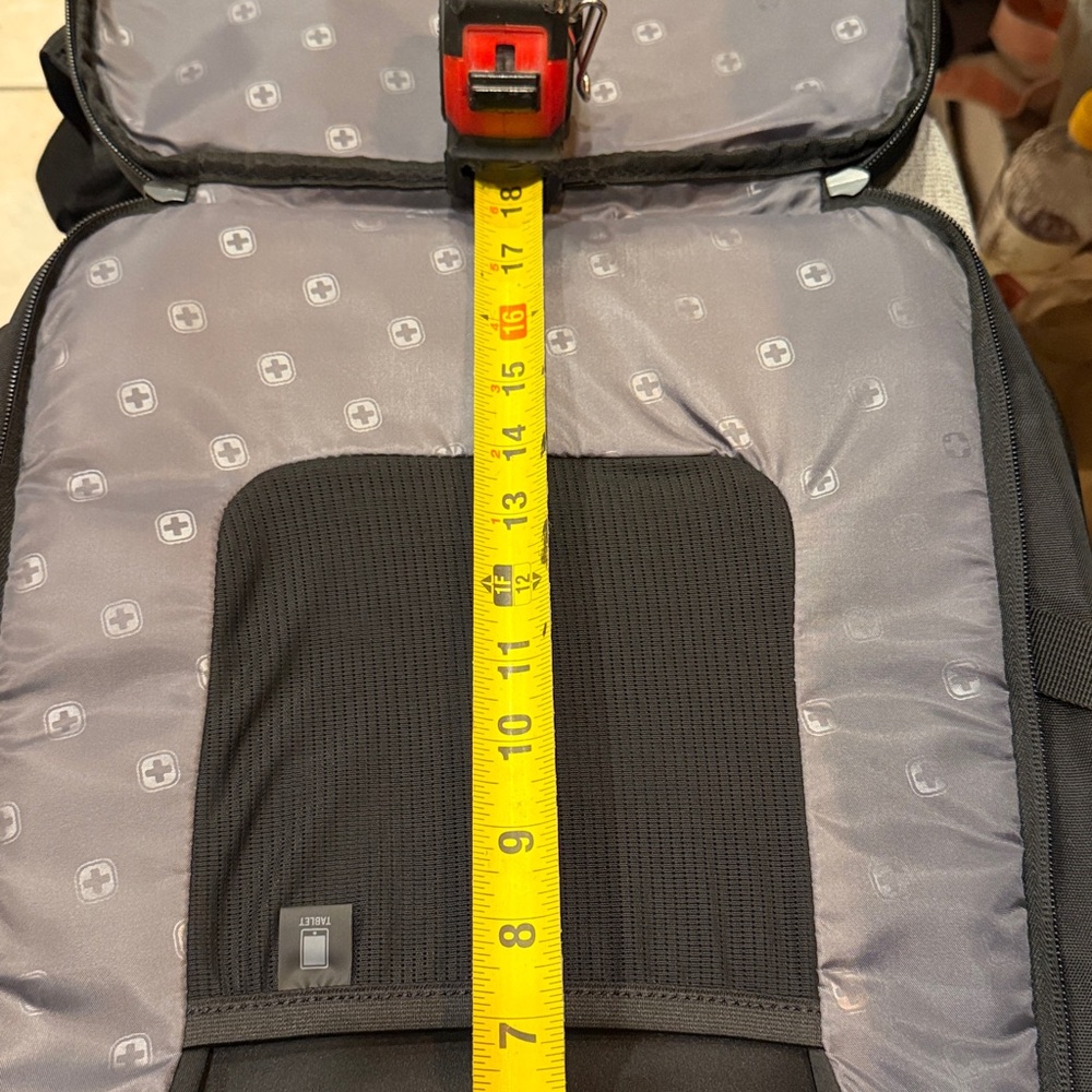 SwissGear Black Laptop Backpack with Red Accents - Picture 12 of 12